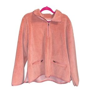 Madewell Pink Sherpa Popover Top